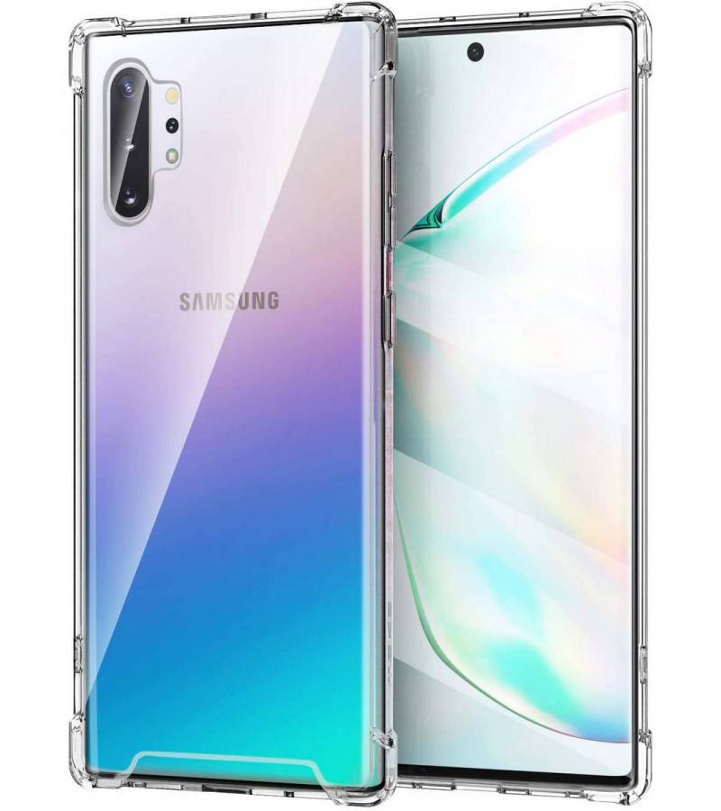 Samsung Note 10 Plus Back Cover Transparent Extra Bumper Anti Shock Soft Clear Case Samsung Note 10 Plus