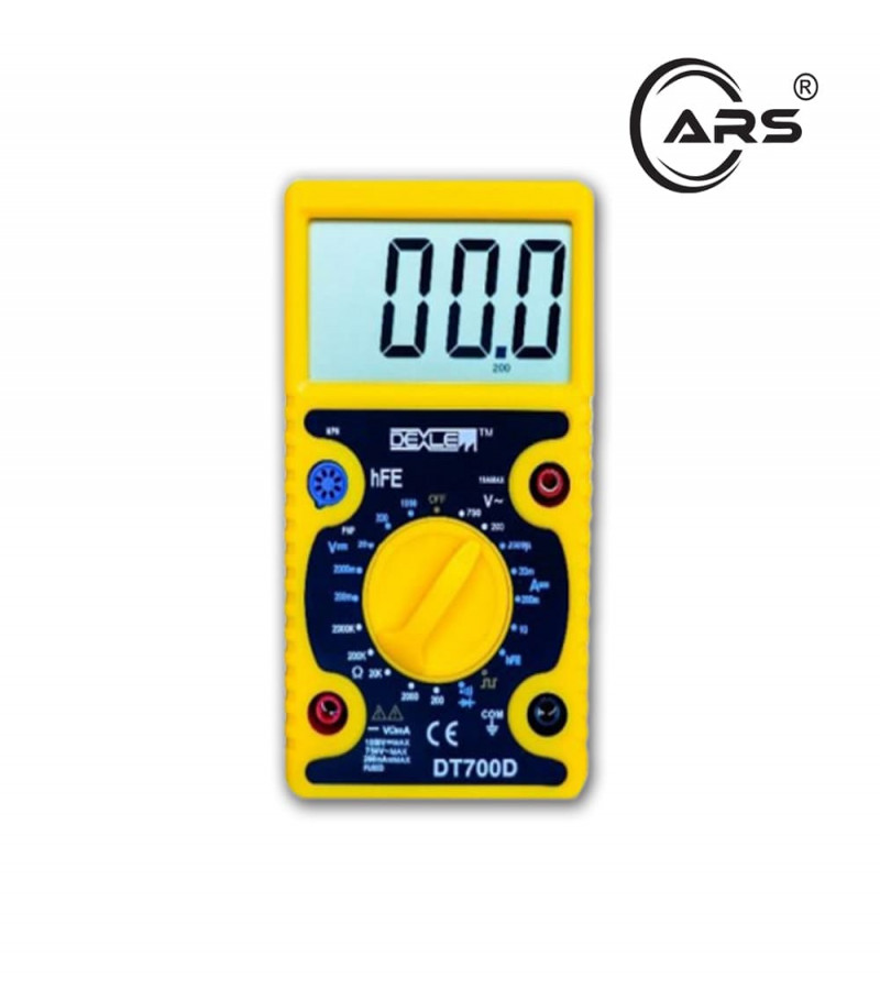 DT700D Lcd Digital Multimeter Buzzer Capacitance Volt Ohm Tester Ampere Ac/Dc Dmm