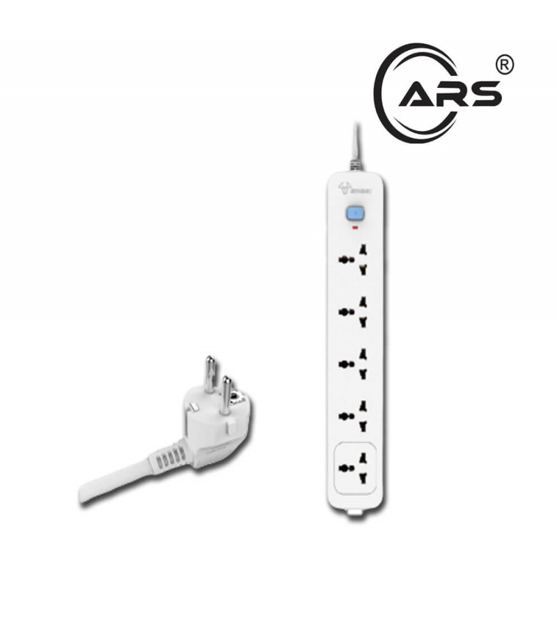 GONGNIU N1050 5-Way Extension Socket with Master Switch, VDE Certified 3m Cable, German Standard, Durable & Safe