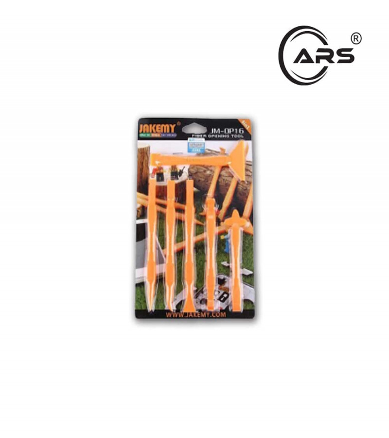 Jakemy JM-OP16 6 in 1 Fiber Opening Tool Set for Smartphones, Tablets & Laptops – Professional Repair Kit