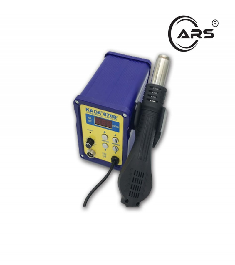 Kada 878D+ Hot Air Rework Soldering Station with Digital Display, ESD Safe, Soldering Iron & Hot Air Gun Combo
