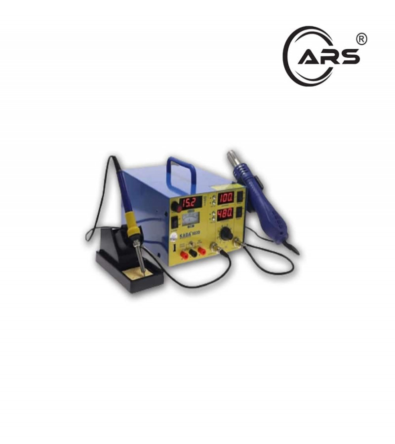 Kada 903D 3-in-1 SMD Rework Station Hot Air Gun Soldering Iron 15V 2A Power Supply Desoldering Tool Kit