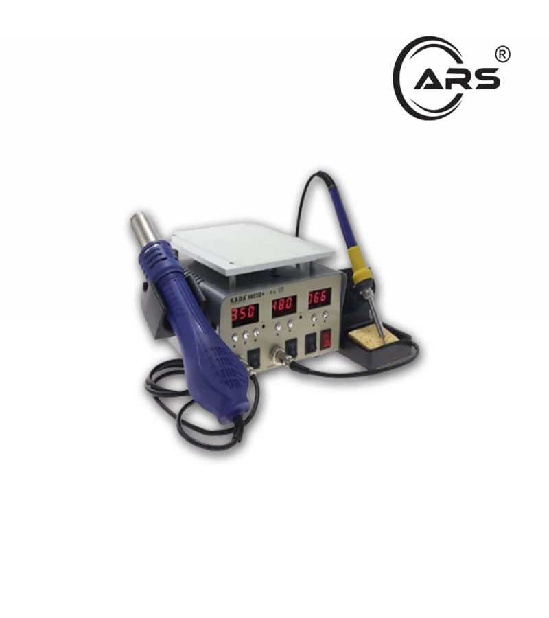 Kada 9803D+ 3 in 1 SMD Rework Station LCD Separator Hot Air Gun Soldering Iron Repair Tool for Mobile & PCB