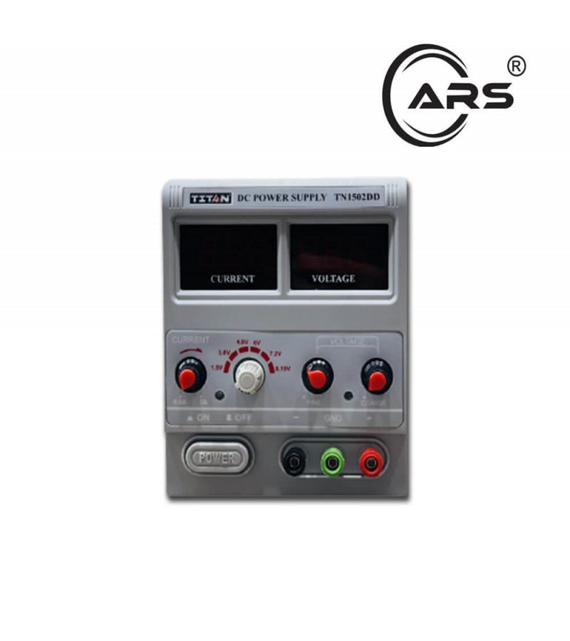 TITAN 1502DD Power Supply 15V 2A DC Output Lab Bench Adjustable Voltage Regulator for Electronics Repair DIY