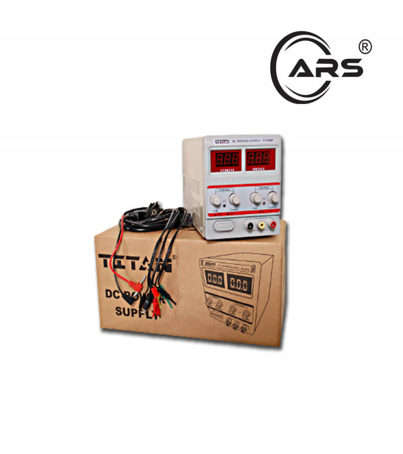 Titan TN305Ds DC Power Supply 30V 5A Adjustable Bench Power Supply with Digital Display for Lab & Industrial Use