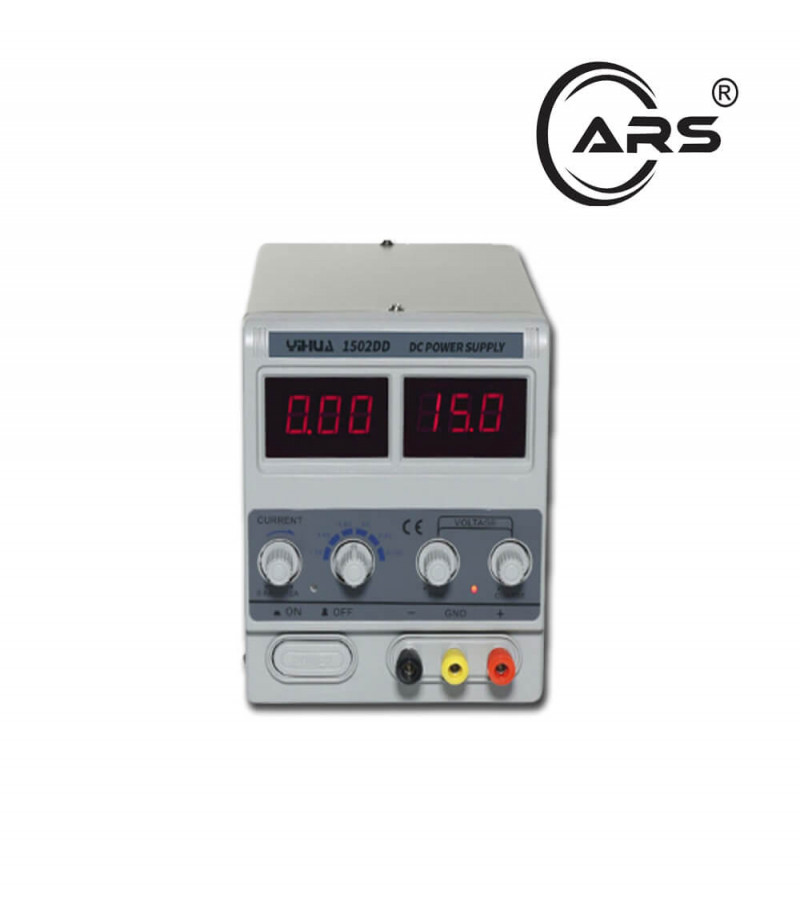 Yihua YH-1502Dd DC Power Supply 15V 2A Adjustable Output LED Display Lab Bench Voltage Regulator