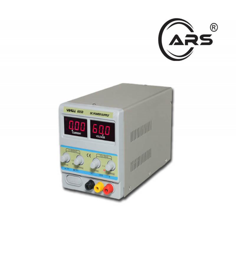 Yihua YH-605D DC Power Supply 60V 5A Adjustable Lab Bench Power Supply with Dual Display for Electronics Repair