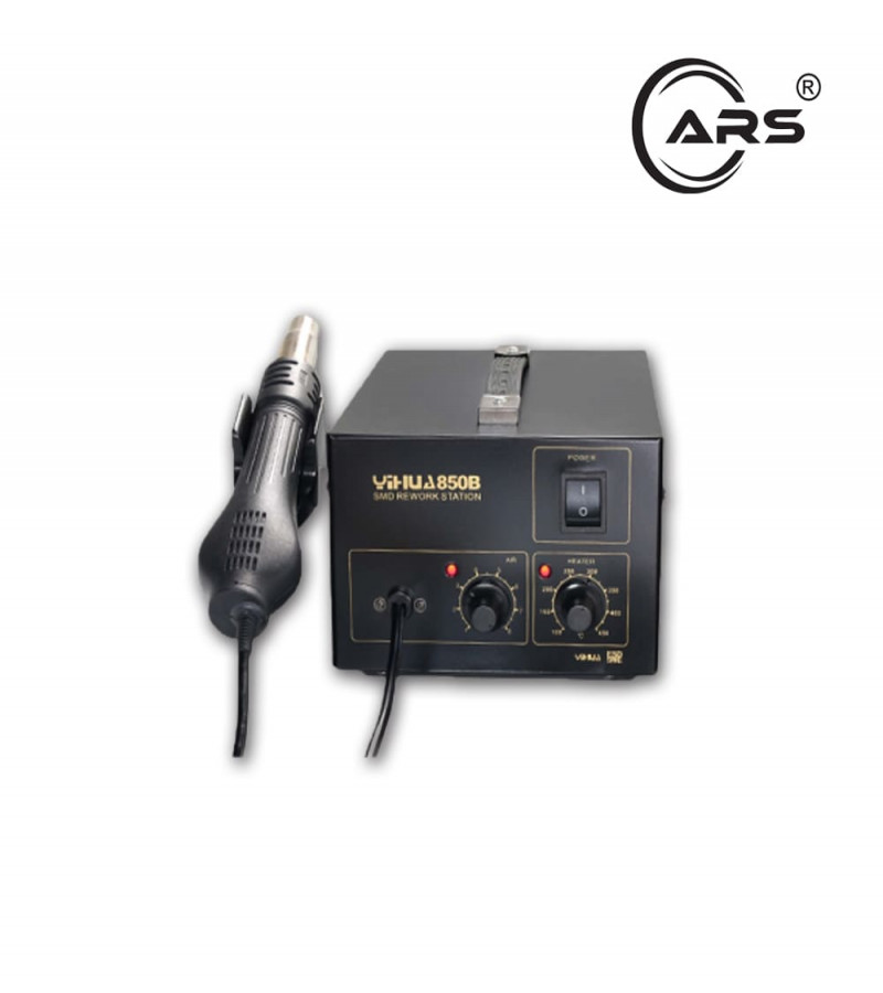 Yihua YH-8509 Mini Hot Air Gun SMD Rework Station | 450°C Heat Gun with Adjustable Airflow & Digital Display