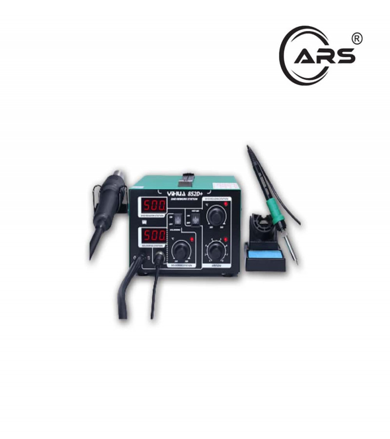 Yihua YH-852D+ SMD Hot Air Rework Station with Soldering Iron, ESD Safe, Digital Display, 700W, for PCB Repair