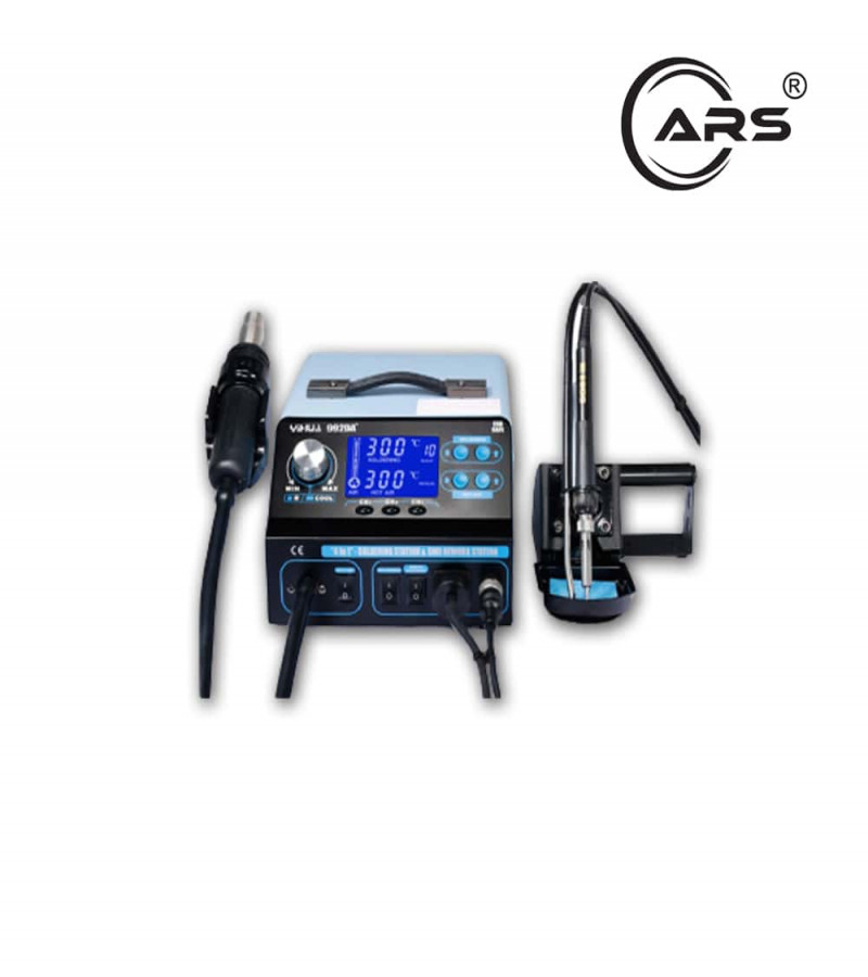 YIHUA YH-992DA+ 2-in-1 SMD Rework Station with Heat Gun & Soldering Iron – Digital Display, ESD Safe, 750W