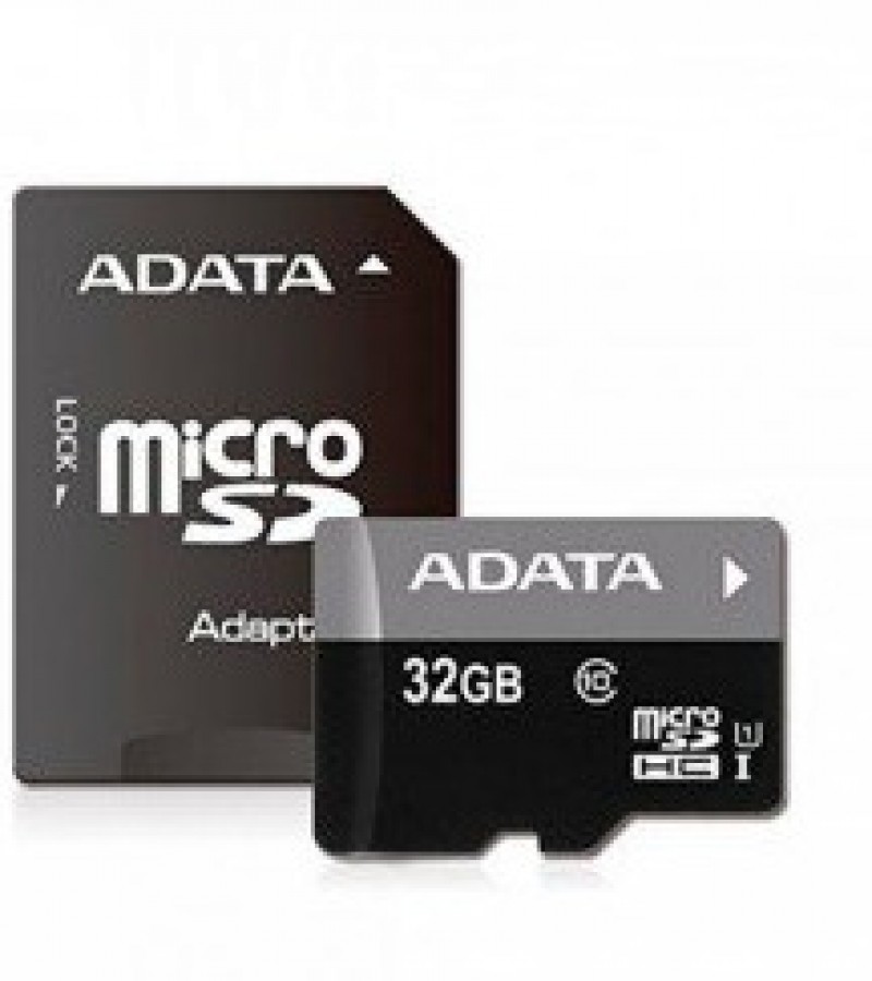 ADATA 32GB Micro SDHC Memory Card With SD Adapter