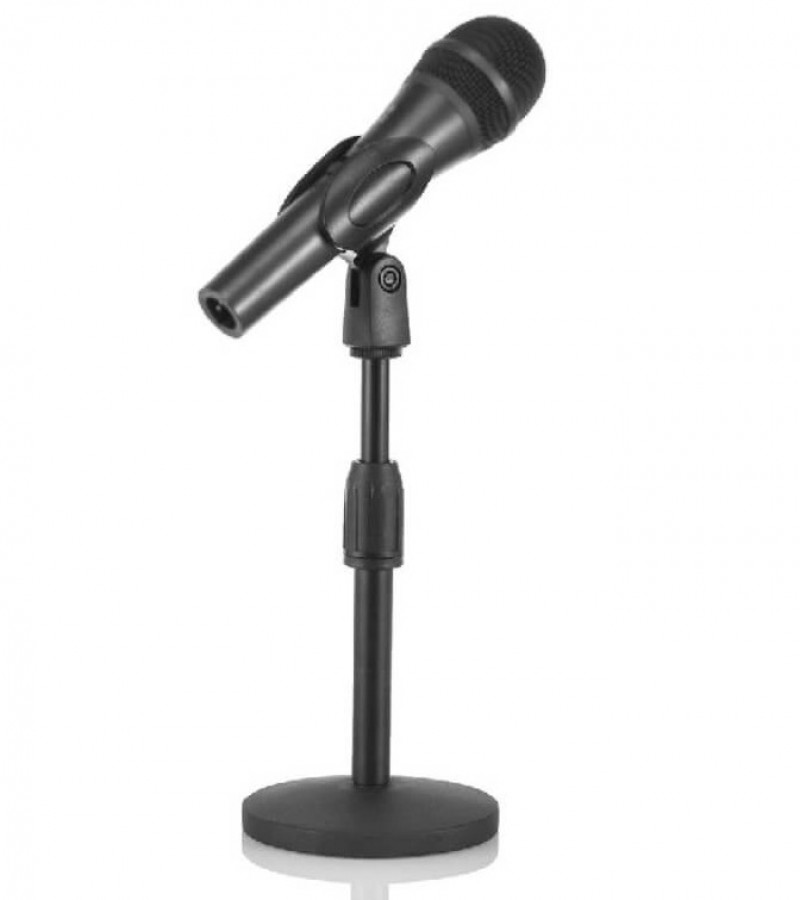 Adjustable Metal Desktop Microphone Stand F5 Mic Clip Holder
