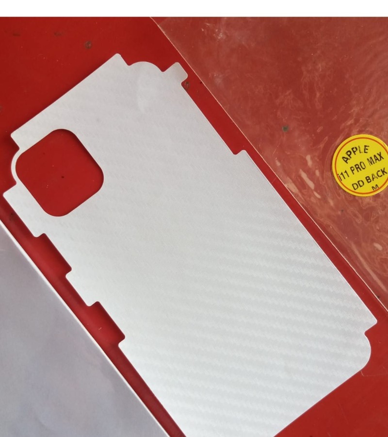 Apple Iphone 11 Pro Max - Carbon Fiber Matte sheet for phones rare protection - textured designed