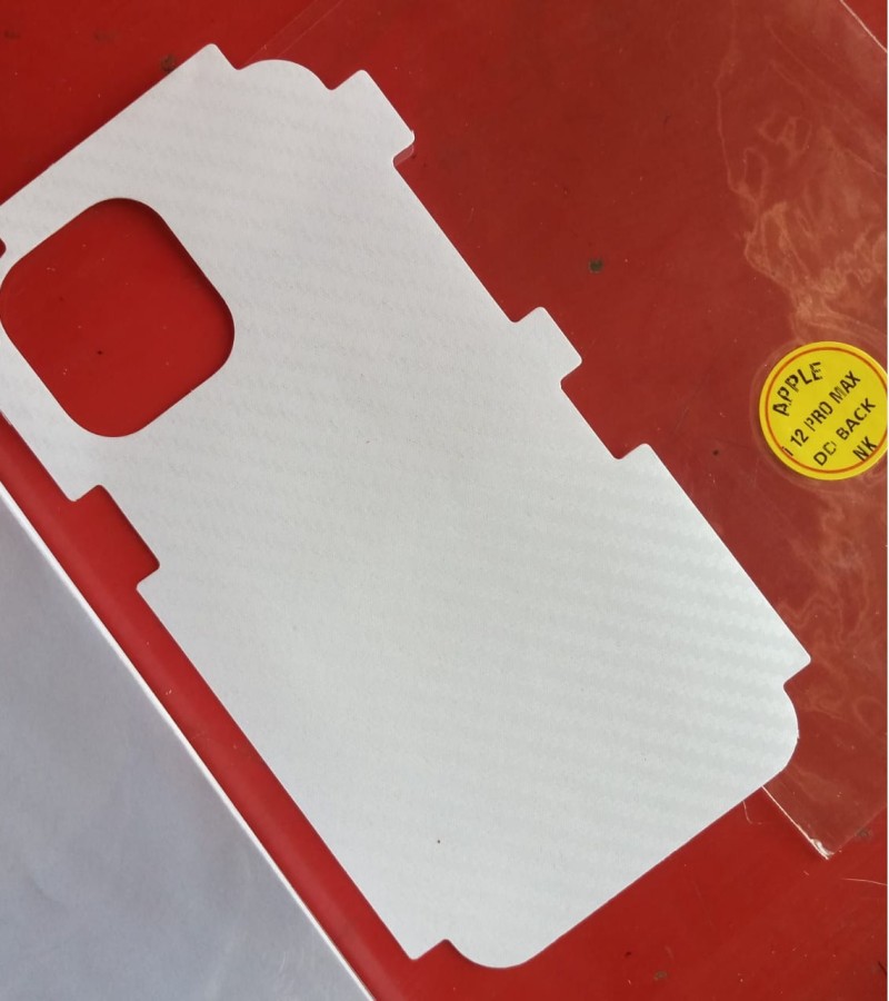 Apple Iphone 12 Pro Max - Carbon Fiber Matte sheet for phones rare protection - textured designed