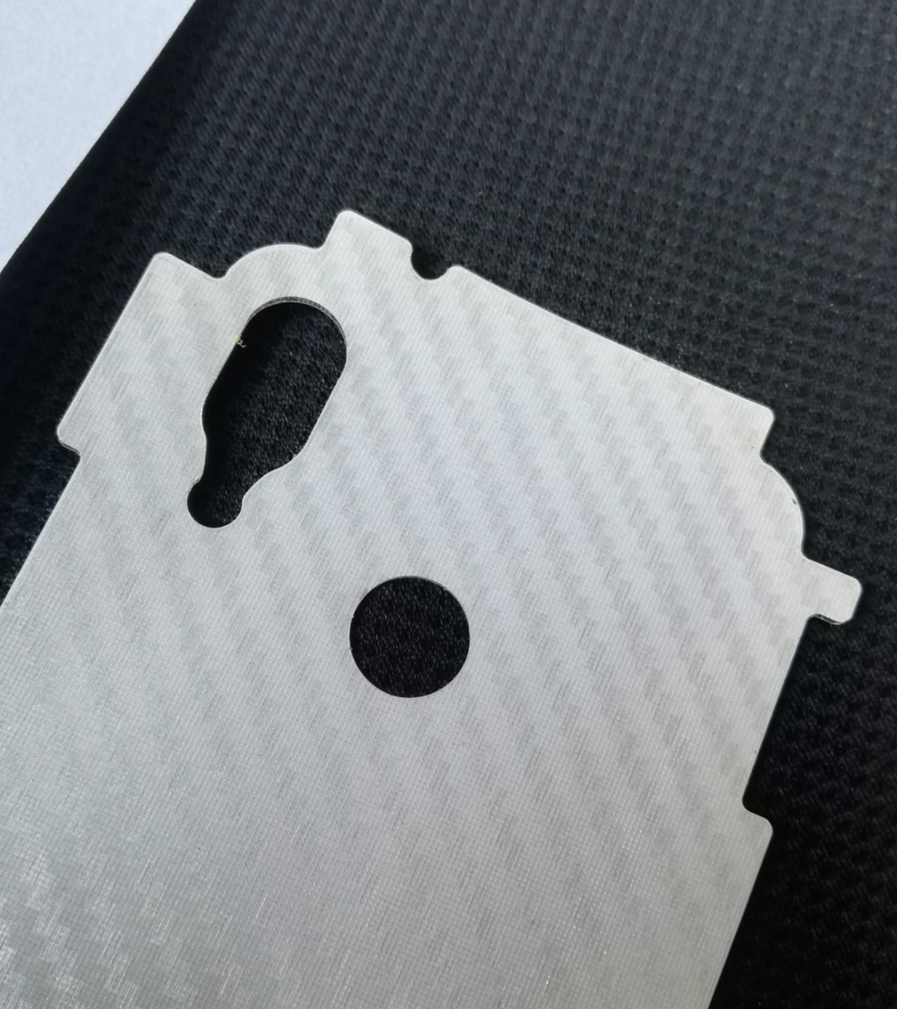 Huawei P20 Lite-Carbon Fiber Matte sheet for phones rare protection - textured designed