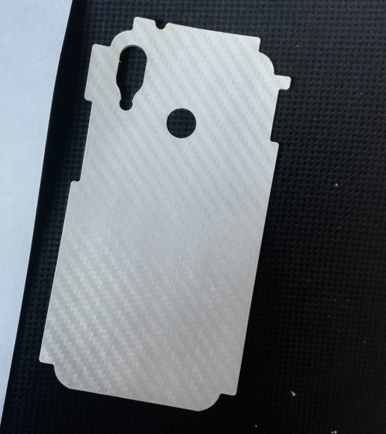 Huawei P20 Lite-Carbon Fiber Matte sheet for phones rare protection - textured designed