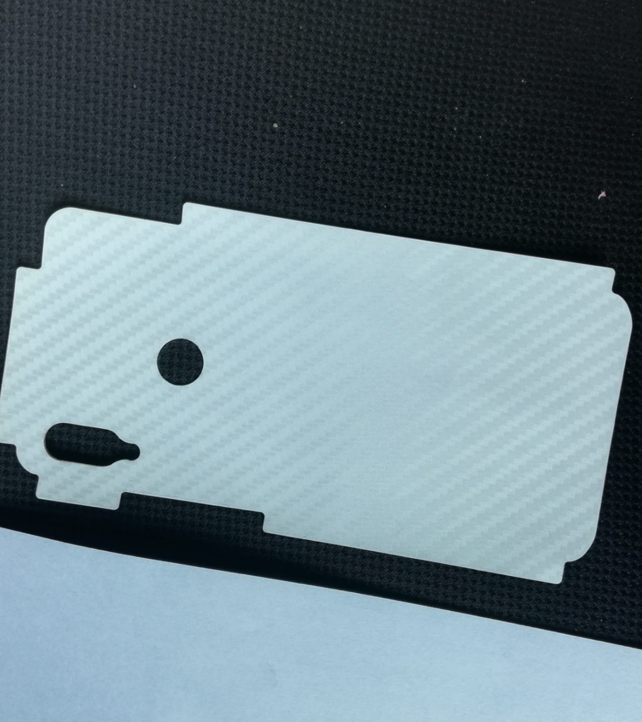 Huawei Y6s-Carbon Fiber Matte sheet for phones rare protection - textured designed