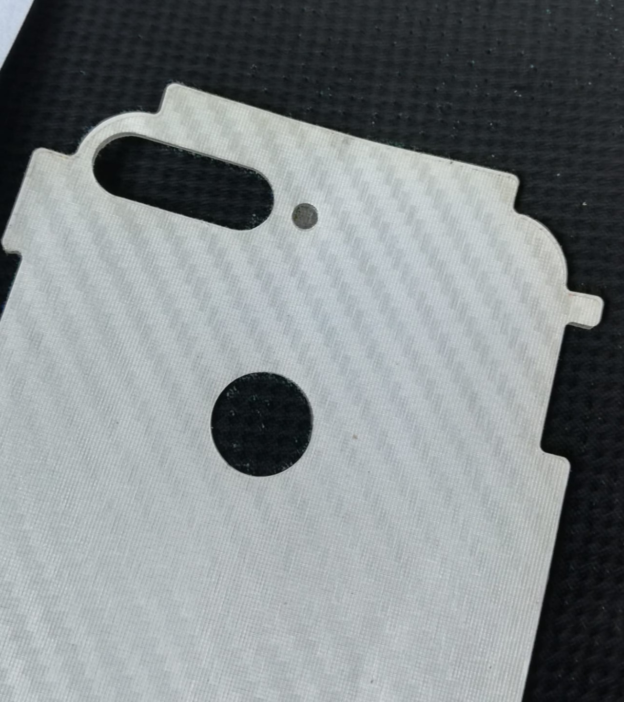 Huawei Y7 Prime 2018-Carbon Fiber Matte sheet for phones rare protection - textured designed