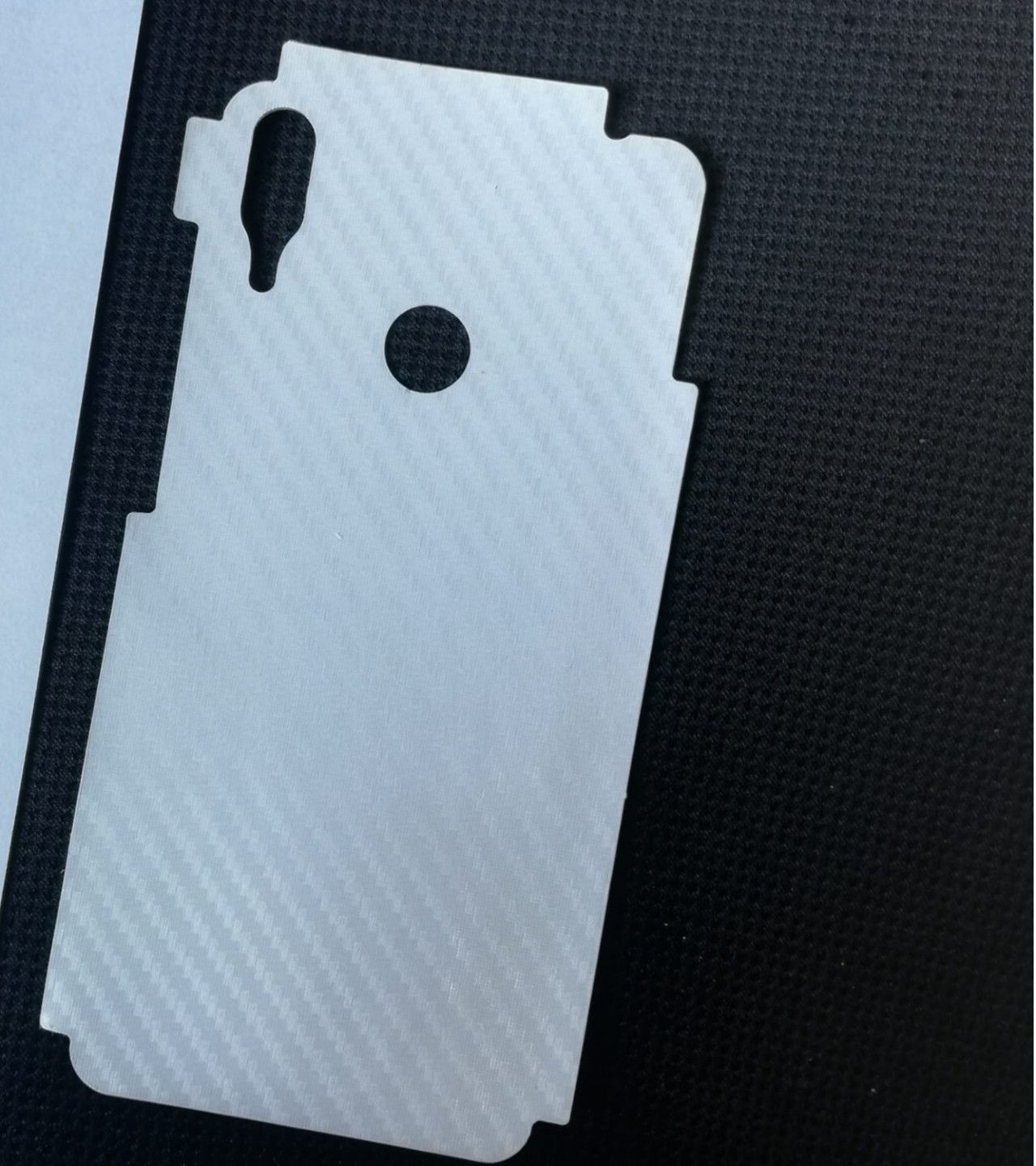 Huawei Y7 Prime 2019-Carbon Fiber Matte sheet for phones rare protection - textured designed