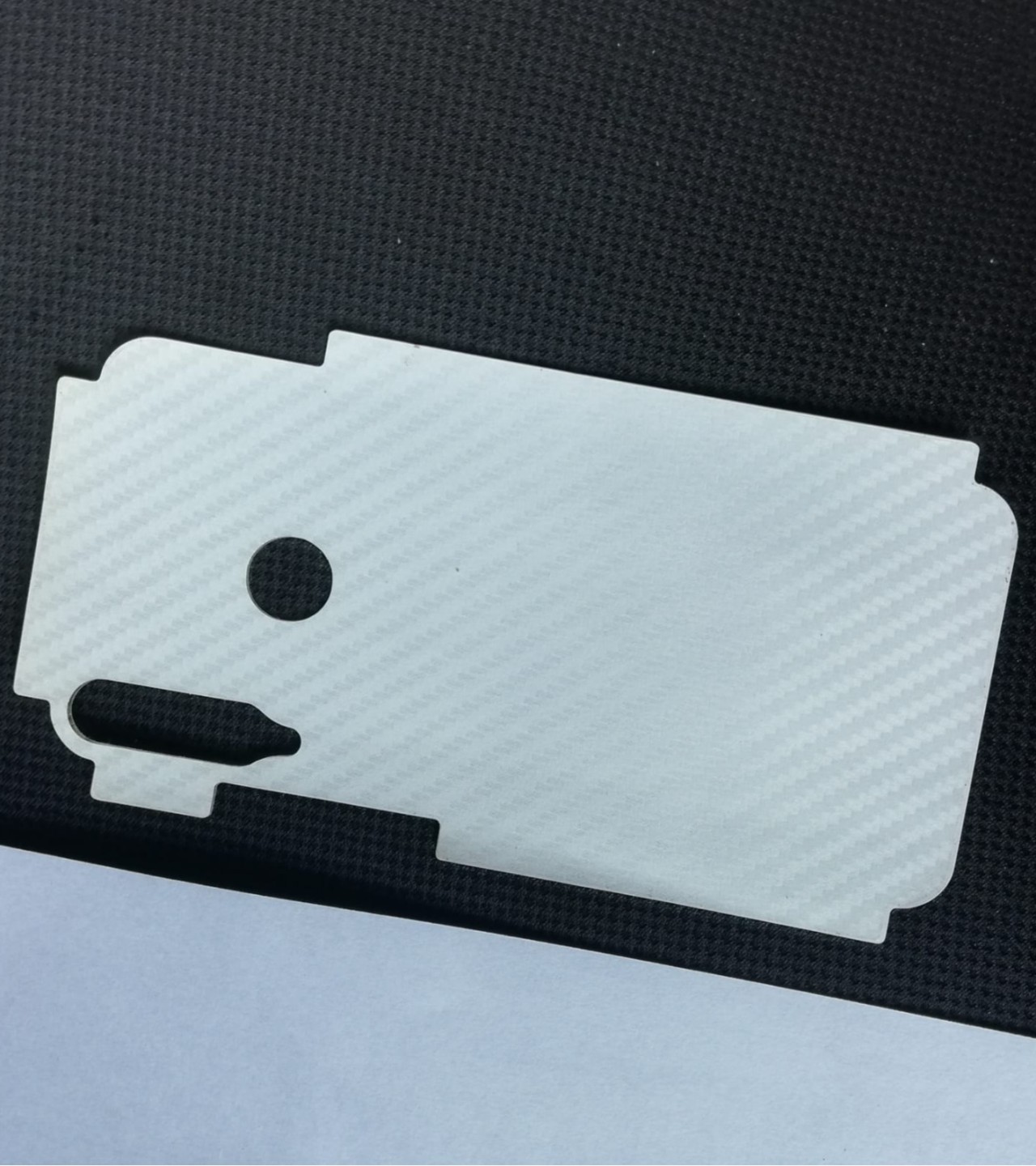 Huawei Y7 Prime 2020-Carbon Fiber Matte sheet for phones rare protection - textured designed