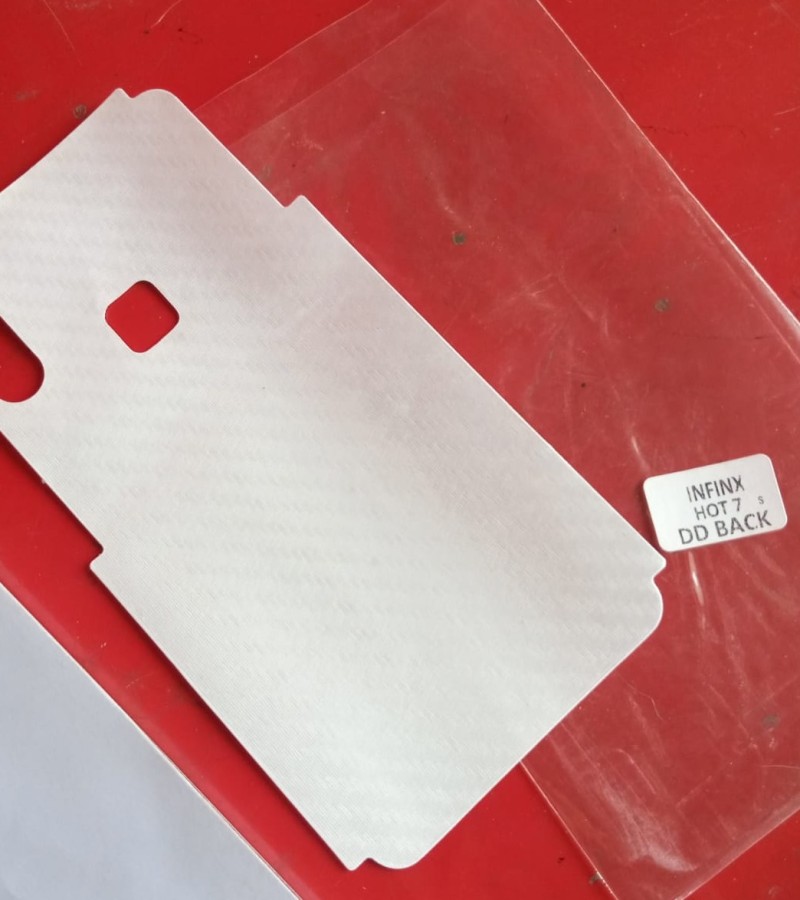 Infinix Hot 7-Carbon Fiber Matte sheet for phones rare protection - rare guard - textured design
