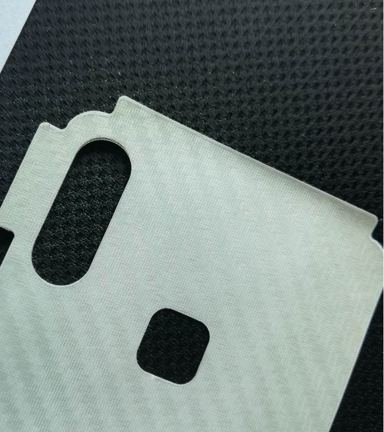 Infinix Hot 7 Pro-Carbon Fiber Matte sheet for phones rare protection - rare guard - textured design