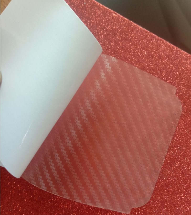 Infinix Hot 9-Carbon Fiber Matte sheet for phones rare protection - rare guard - textured design