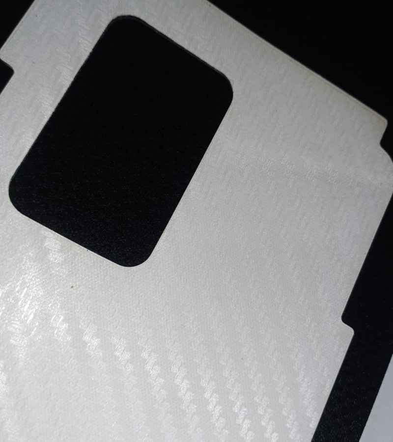 Infinix  Note 10 Pro-Carbon Fiber Matte sheet for phones rare protection - rare guard - textured design