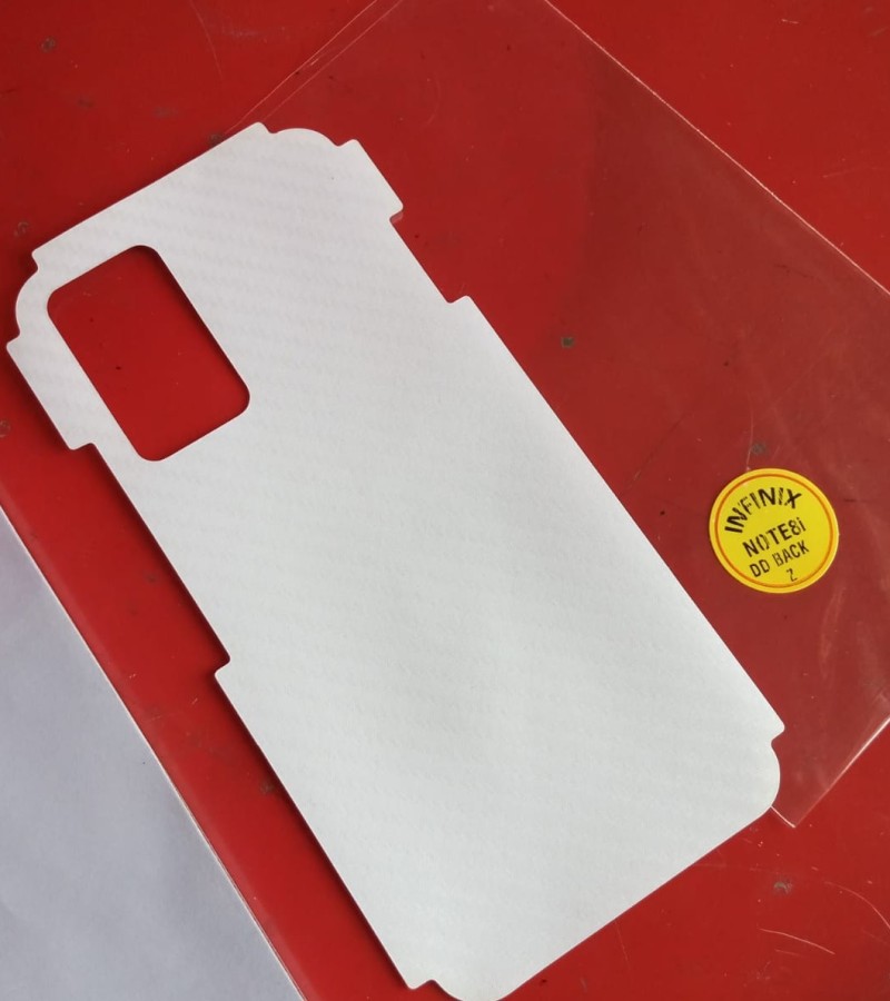 Infinix Note 8i-Carbon Fiber Matte sheet for phones rare protection - rare guard - textured design