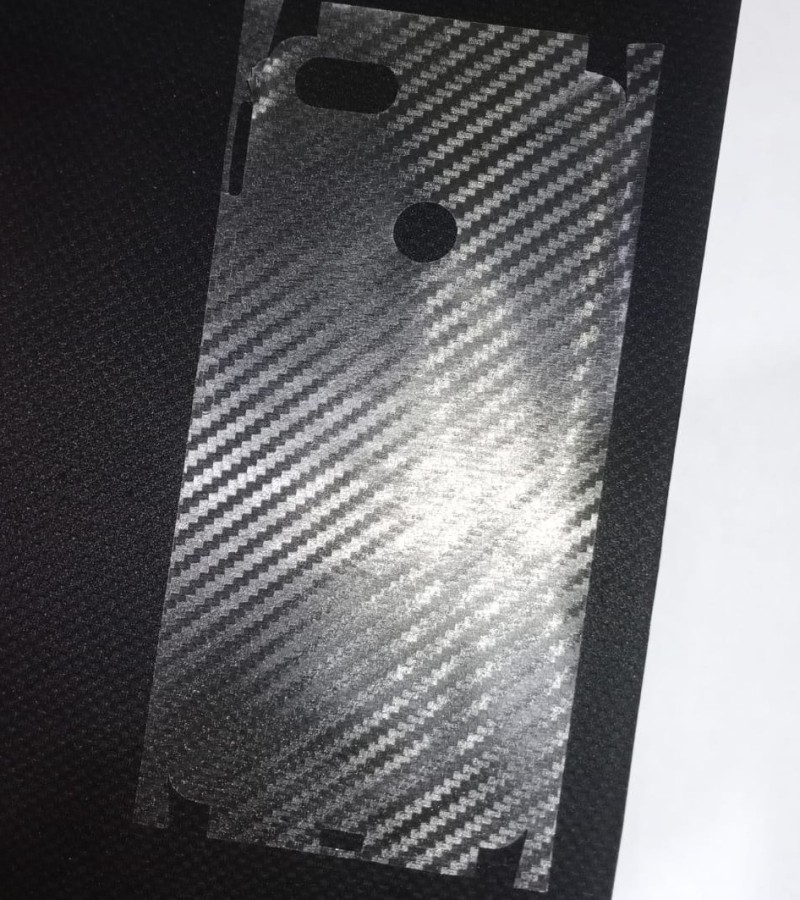 Infinix s3x-Carbon Fiber Matte sheet for phones rare protection - rare guard - textured design