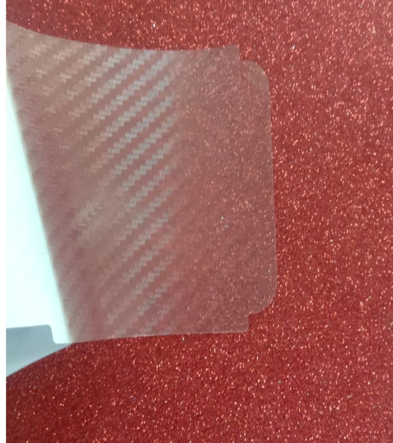 Infinix  S5-Carbon Fiber Matte sheet for phones rare protection - rare guard - textured design