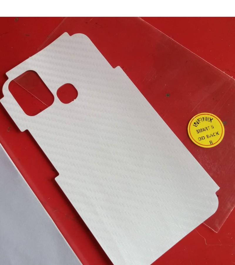 Infinix Smart 5-Carbon Fiber Matte sheet for phones rare protection - rare guard - textured design