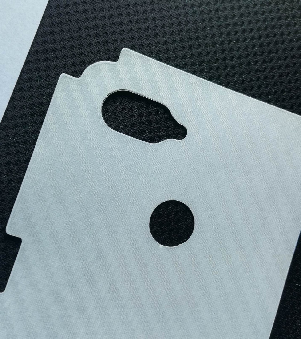 Oppo A1k-Carbon Fiber Matte sheet for phones rare protection - rare guard - textured design