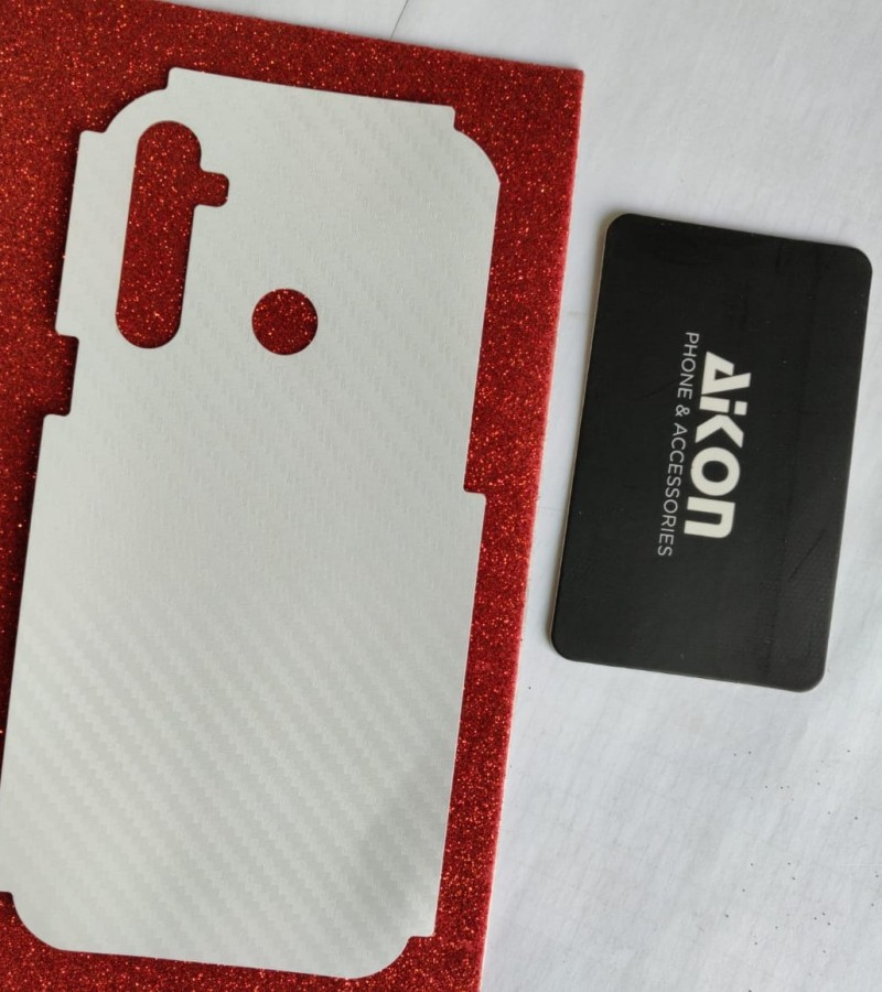 Realme 5/5 Pro/5s/5i-Carbon Fiber Matte sheet for phones rare protection - rare guard - textured design
