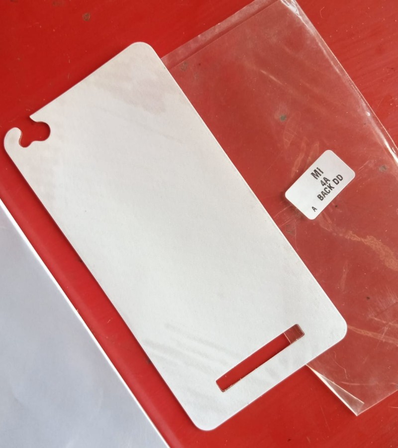 Redmi 4a- Carbon Fiber Matte sheet for phones rare protection - textured designed