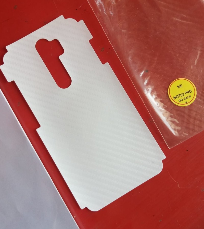 Redmi Note 8 Pro - Carbon Fiber Matte sheet for phones rare protection - textured designed