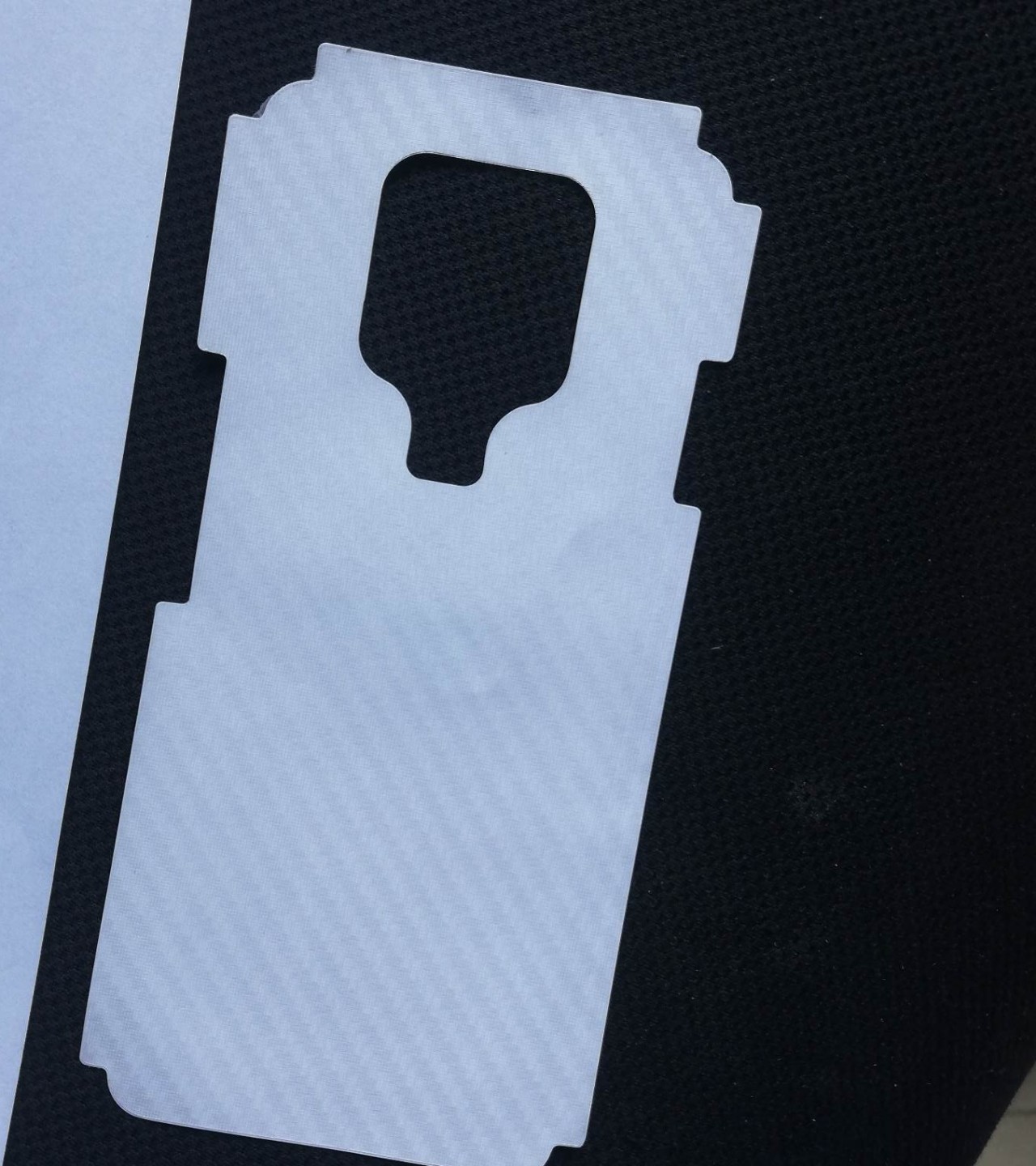 Tecno Camon 16 SE-Carbon Fiber Matte sheet for phones rare protection - rare guard - textured design