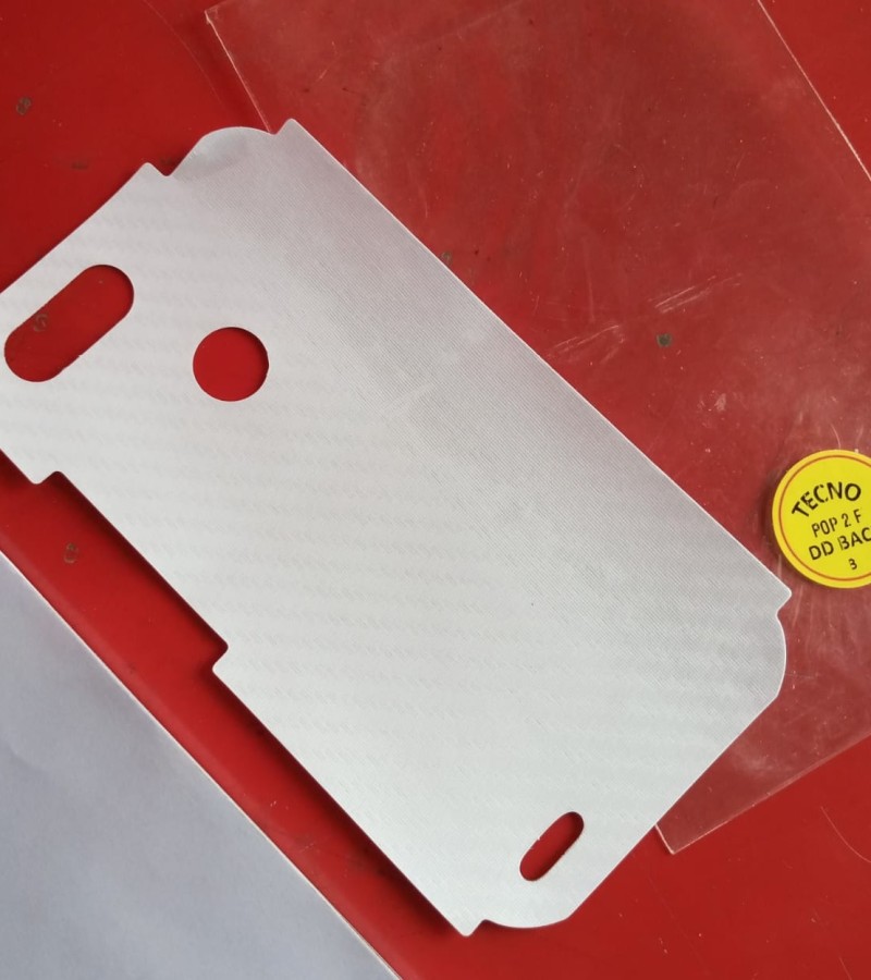 Tecno Pop 2F-Carbon Fiber Matte sheet for phones rare protection - rare guard - textured design