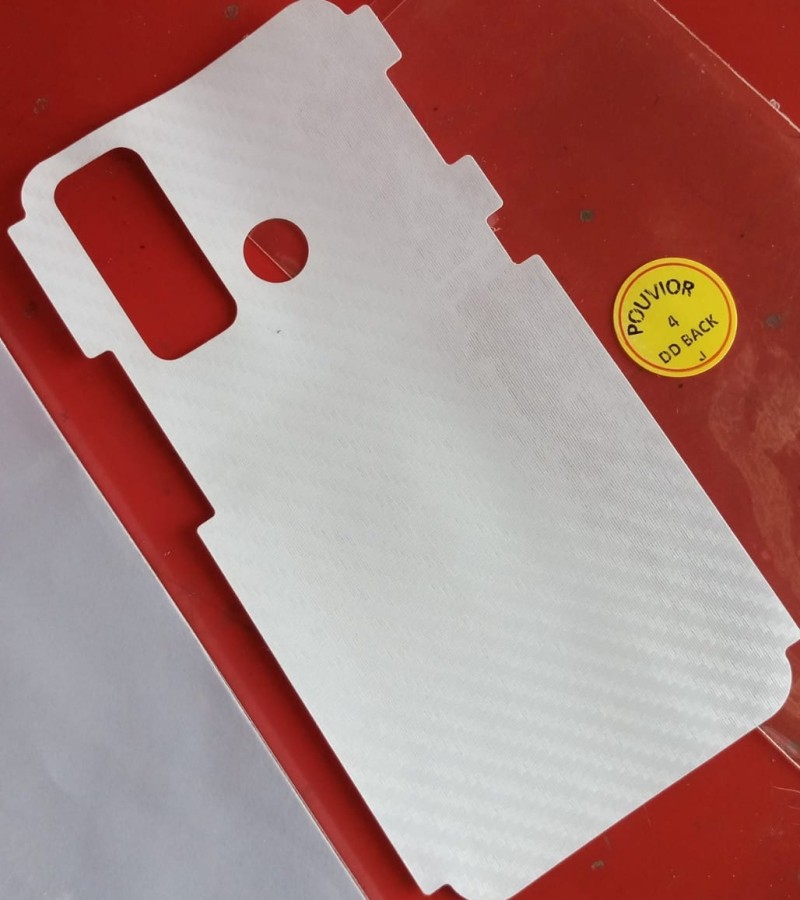 Tecno Pouvoir 4-Carbon Fiber Matte sheet for phones rare protection - rare guard - textured design