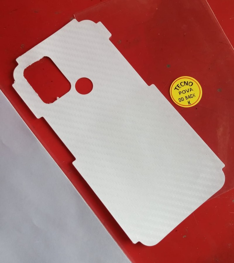 Tecno Pova-Carbon Fiber Matte sheet for phones rare protection - rare guard - textured design