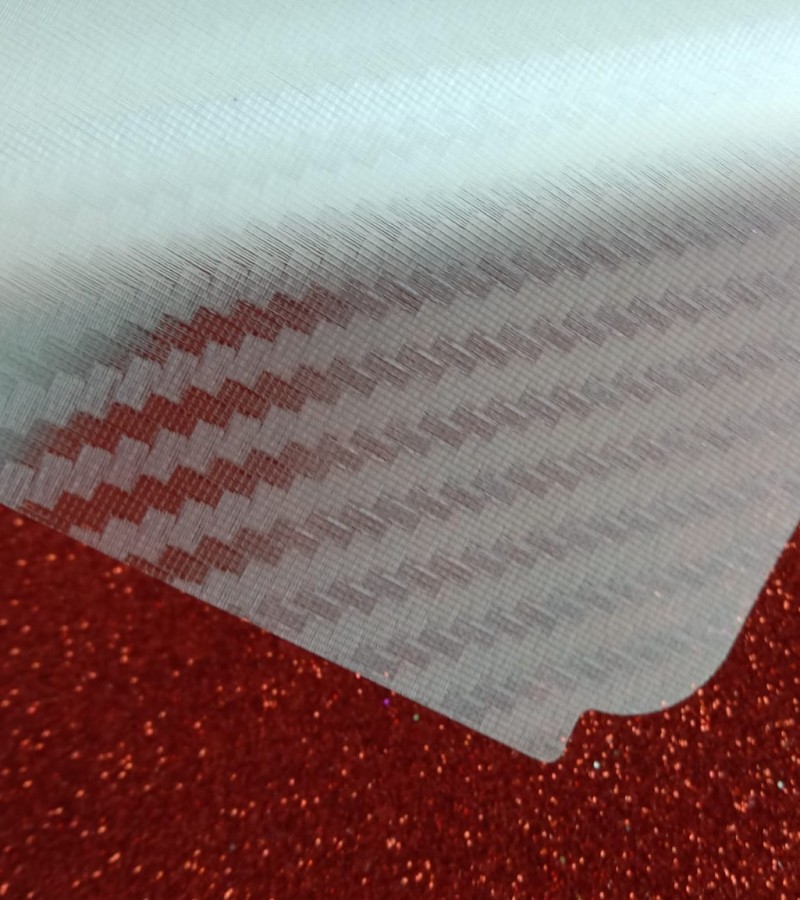Tecno Spark 6-Carbon Fiber Matte sheet for phones rare protection - rare guard - textured design
