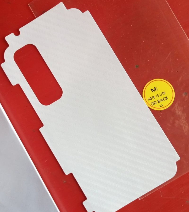 Xiaomi Mi Note 10 Lite-Carbon Fiber Matte sheet for phones rare protection - textured designed