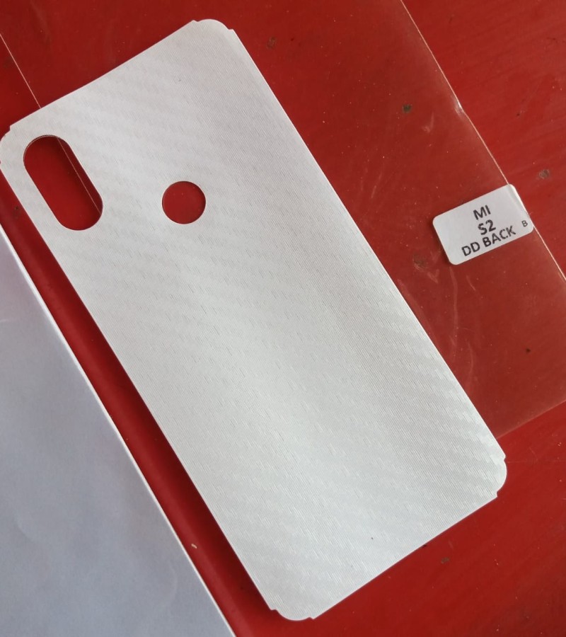 Xiaomi Mi S2-Carbon Fiber Matte sheet for phones rare protection - textured designed