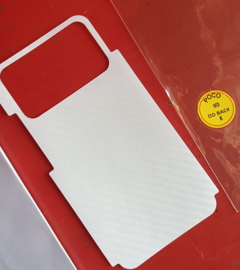 Xiaomi Poco M3-Carbon Fiber Matte sheet for phones rare protection - textured designed
