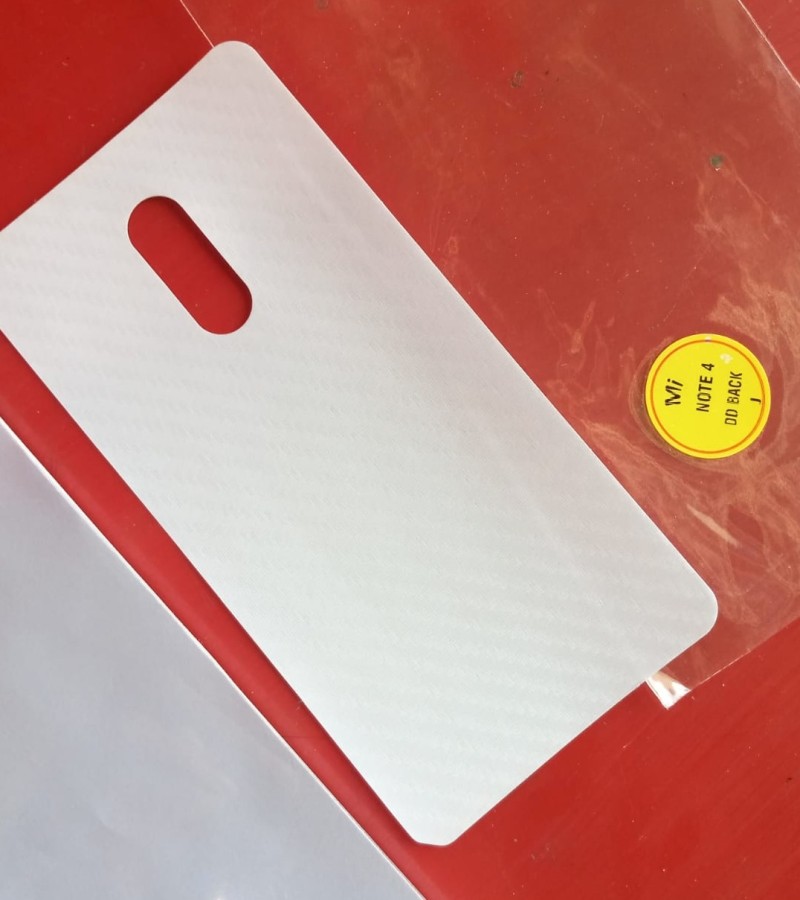 Xiaomi Redmi Note 4-Carbon Fiber Matte sheet for phones rare protection - textured designed