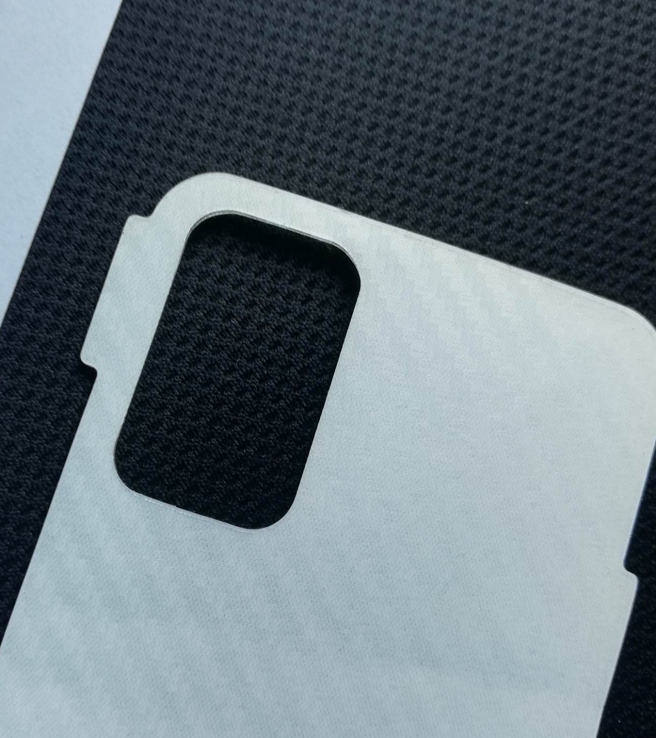 Xiaomi Redmi Note  9T- Carbon Fiber Matte sheet for phones rare protection - textured designed