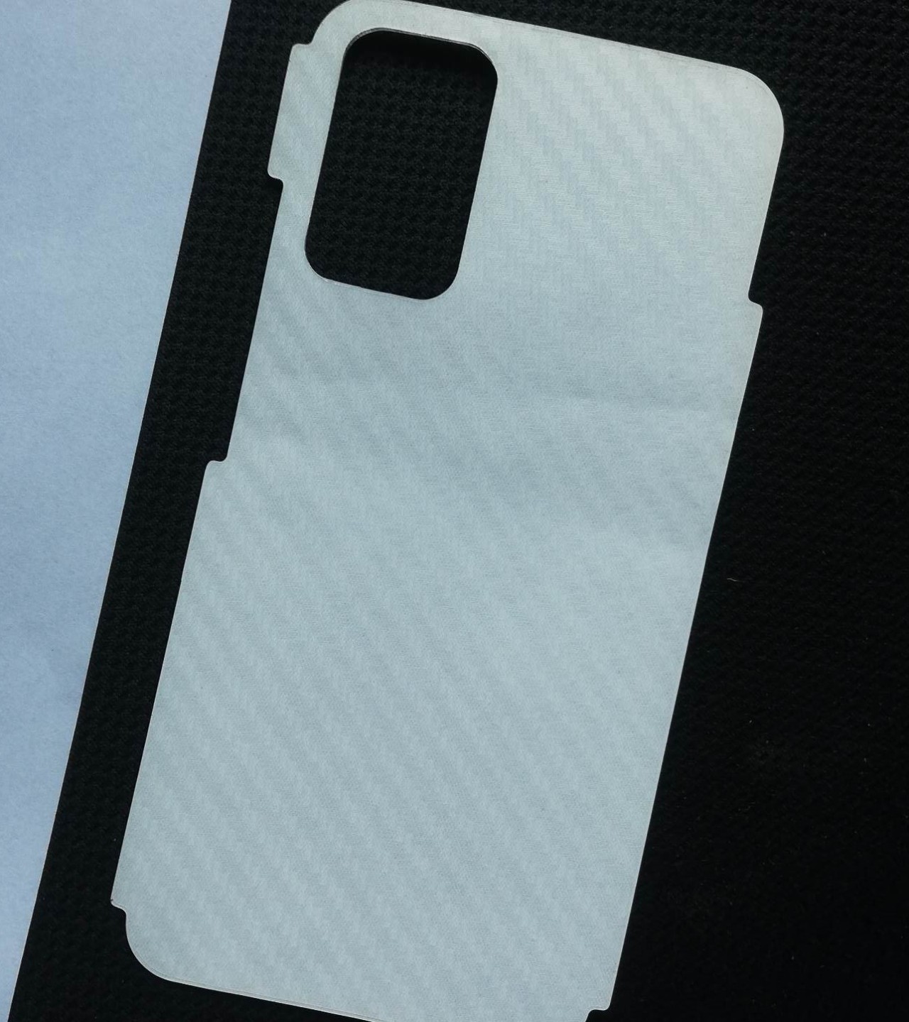 Xiaomi Redmi Note  9T- Carbon Fiber Matte sheet for phones rare protection - textured designed