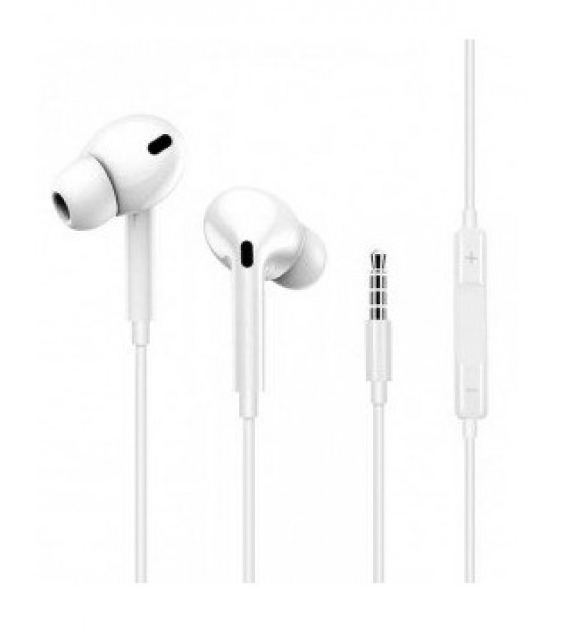 Airpods Pro style wire handsfree with 3.5mm handsfree jack mic volume contol