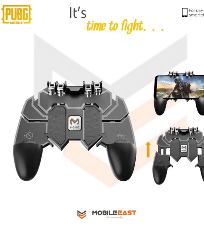 AK66 MOBILE GAME CONTROLLER TRIGGER SIX FINGER ALL-IN-ONE JOYSTICK GAMEPAD FOR PUBG
