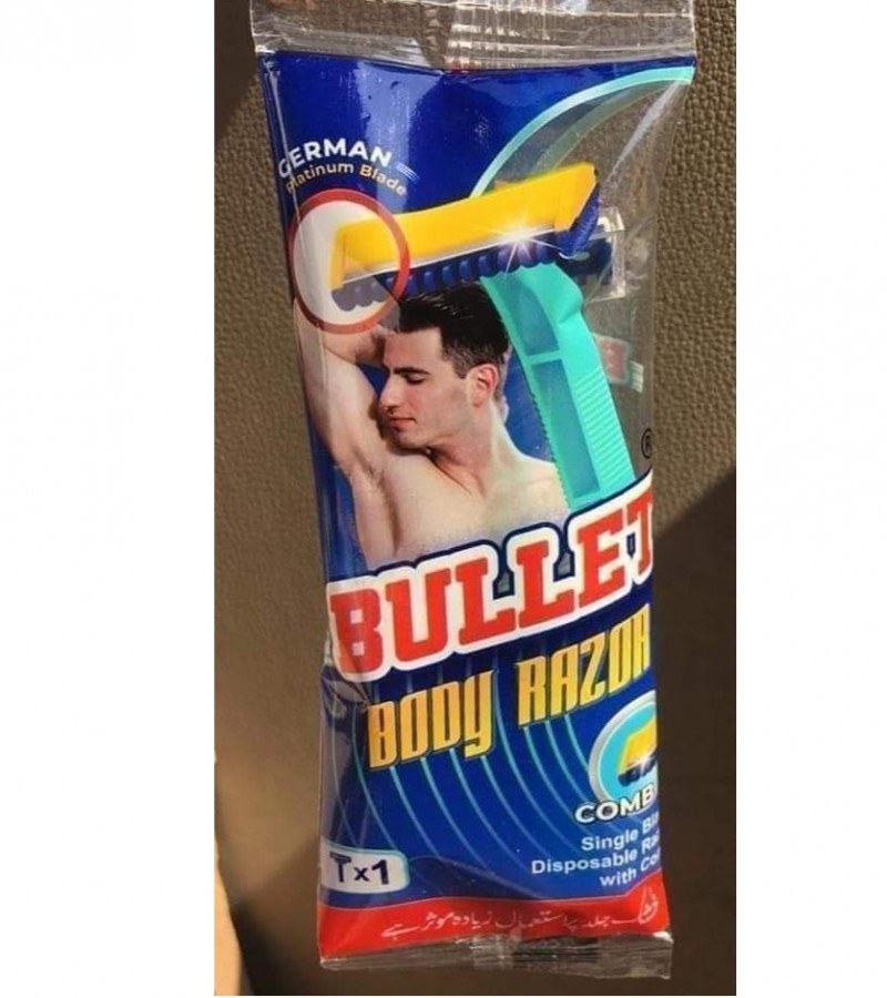 Bullet Body Razor Pack of 12 Pcs For Men & Women Best Hygienic Stainless Single Blade with Combo